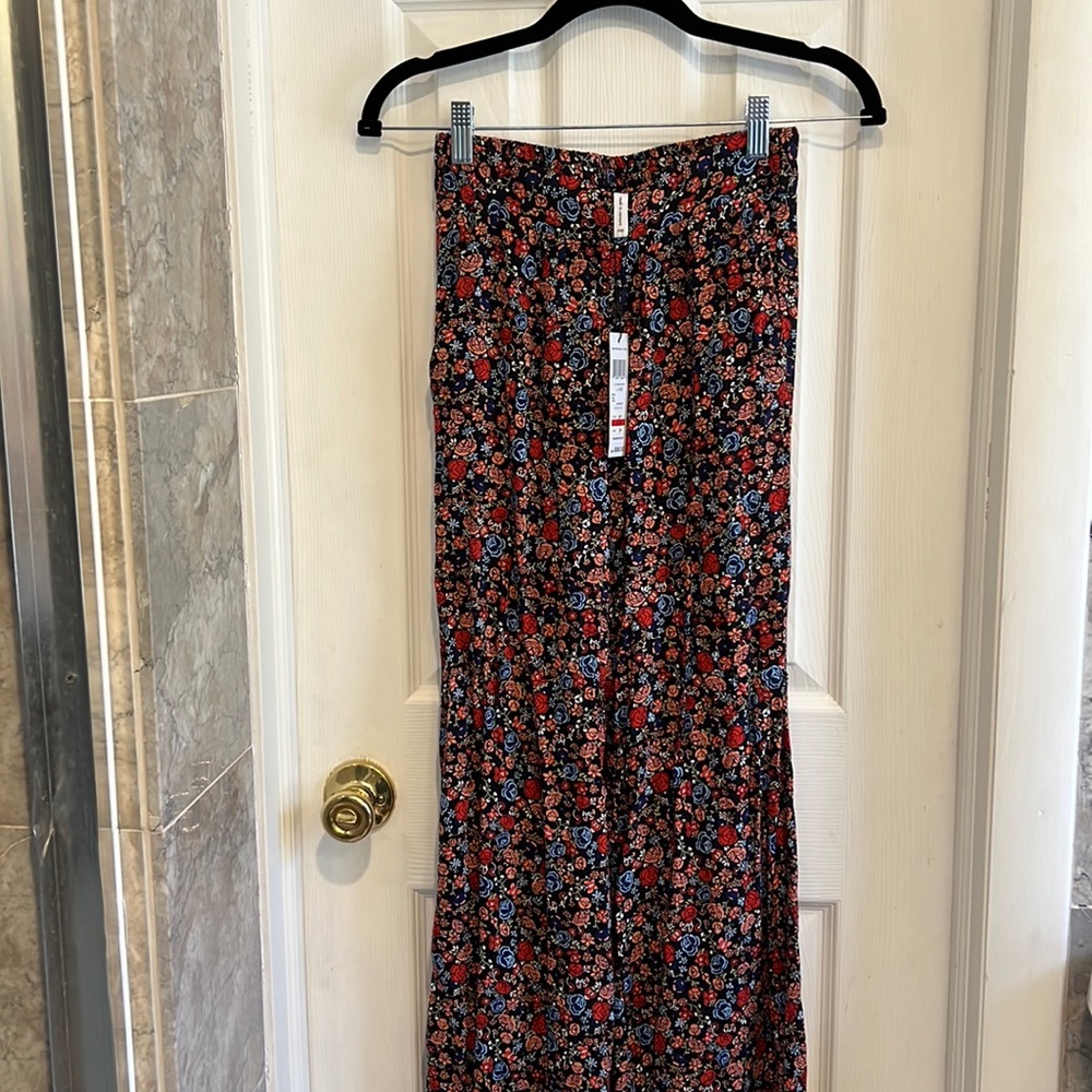 Bcbg generation High waisted floral flowy pants
